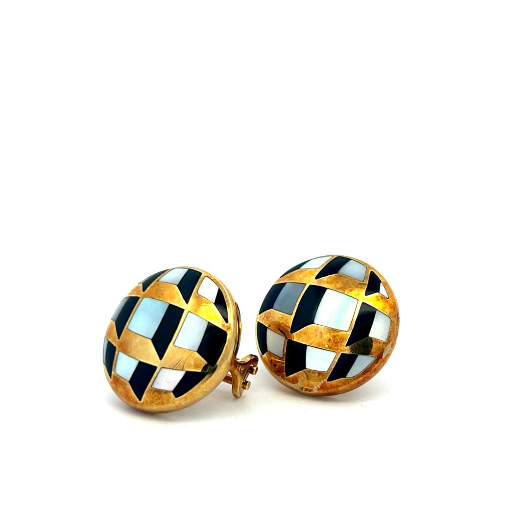 Grossbart Vintage 14 Karat Yellow Gold Clip On Earrings 13 Grams