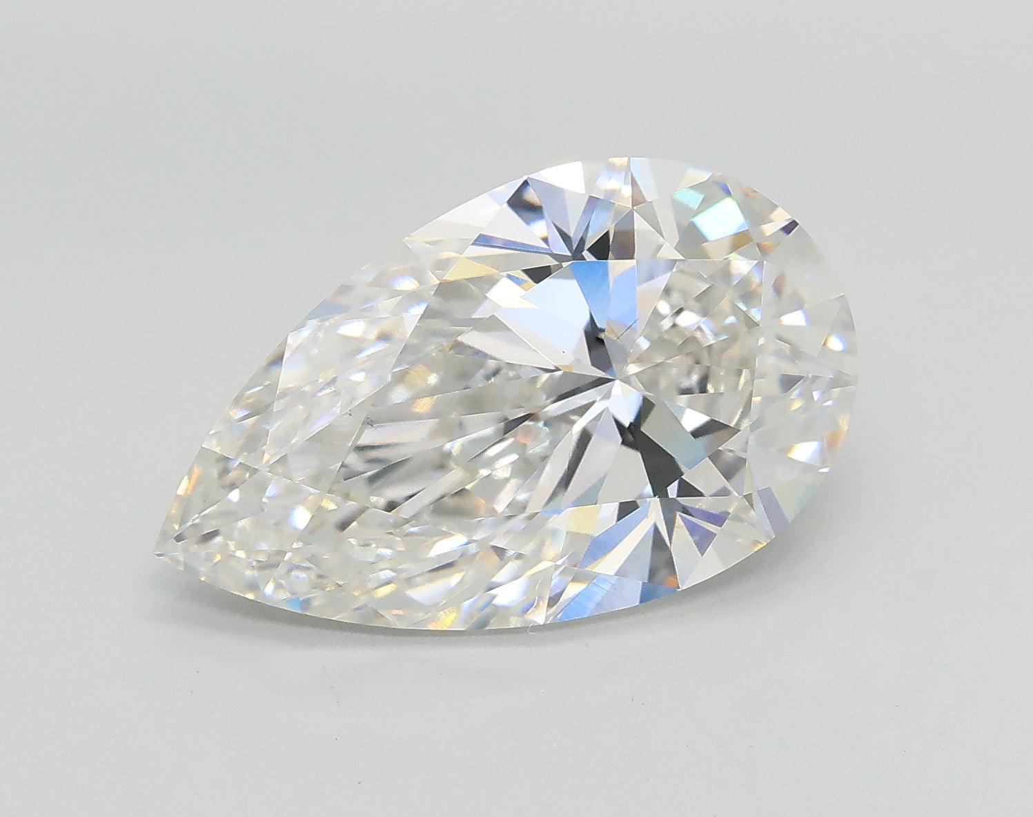Lab-Grown 4.04 Carat Pear Shape Diamond color F Clarity VVS2, precious stones, engagement diamonds