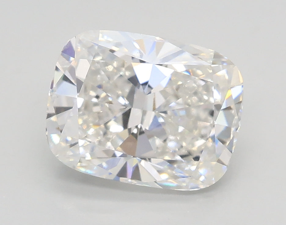 Lab-Grown 2.01 Carat Cushion Modified Brilliant Cut Diamond color E Clarity VVS2, precious stones, engagement diamonds