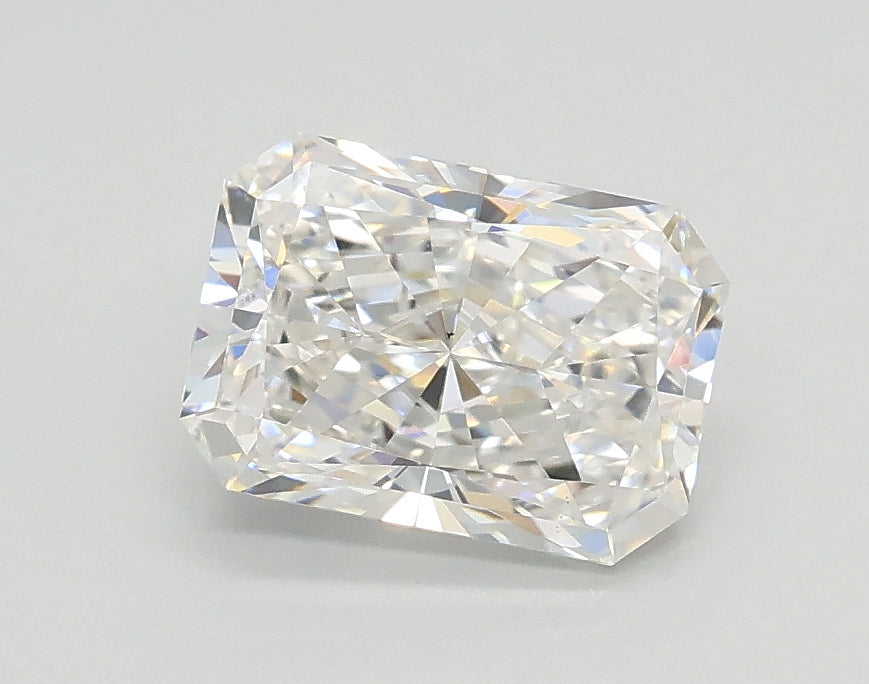 Lab-Grown 1.55 Carat Radiant Cut Diamond color F Clarity VS1, precious stones, engagement diamonds