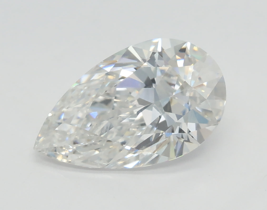 Lab-Grown 2.54 Carat Pear Shape Diamond color E Clarity VS1, precious stones, engagement diamonds