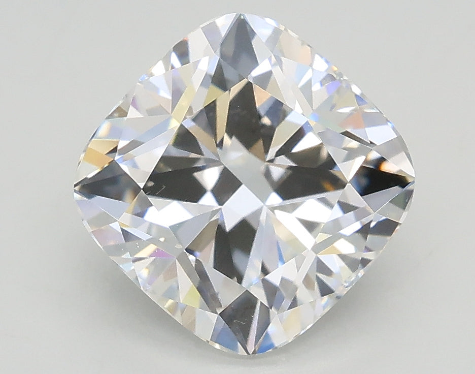 Lab-Grown 2.53 Carat Cushion Modified Brilliant Cut Diamond color E Clarity VVS2, precious stones, engagement diamonds