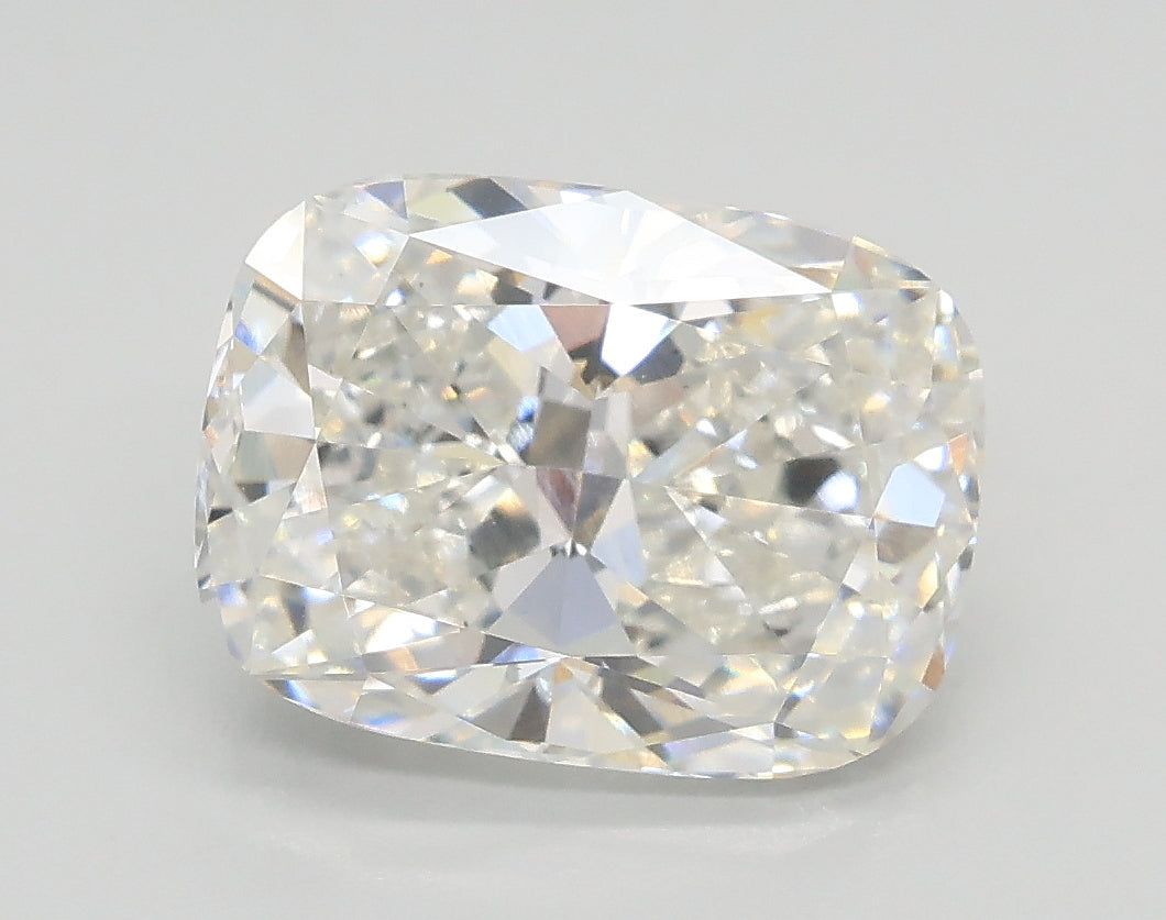 Lab-Grown 2.53 Carat Cushion Modified Brilliant Cut Diamond color F Clarity VS2, precious stones, engagement diamonds