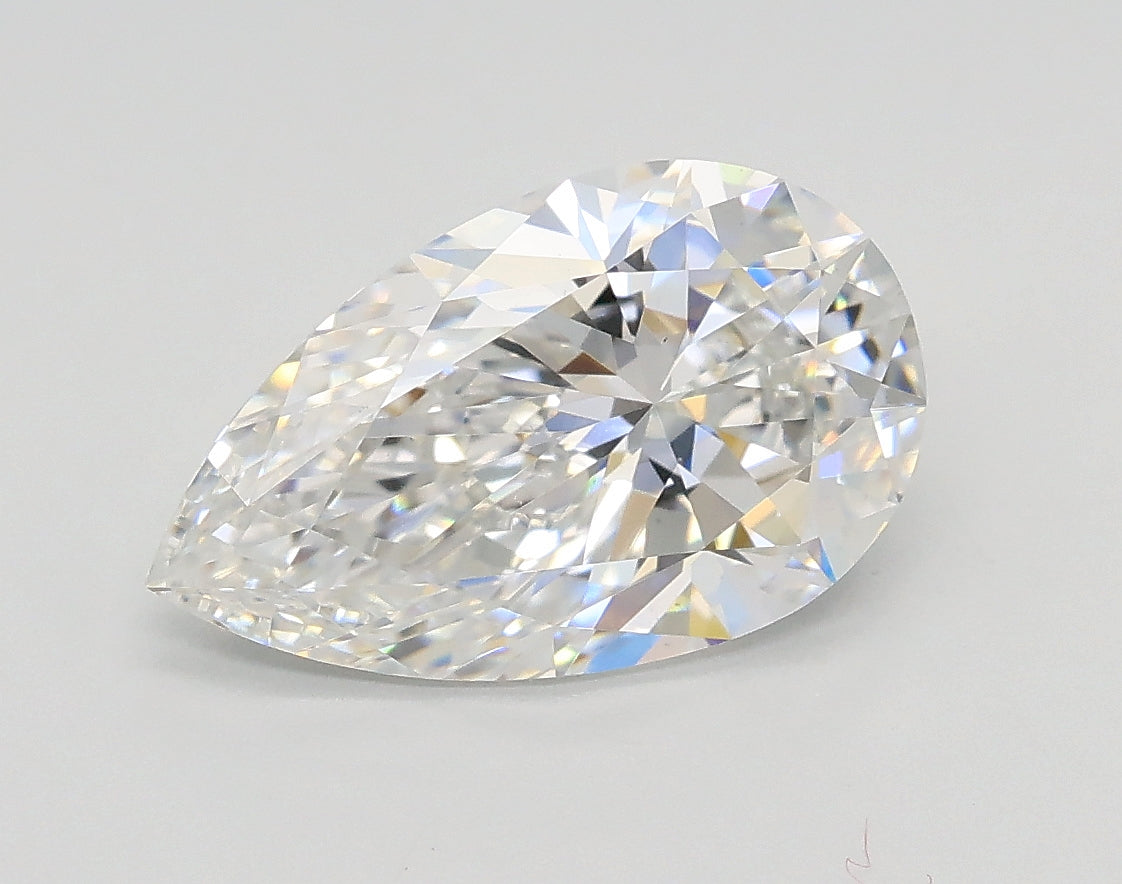 Lab-Grown 1.71 Carat Pear Shape Diamond color E Clarity VVS2, precious stones, engagement diamonds