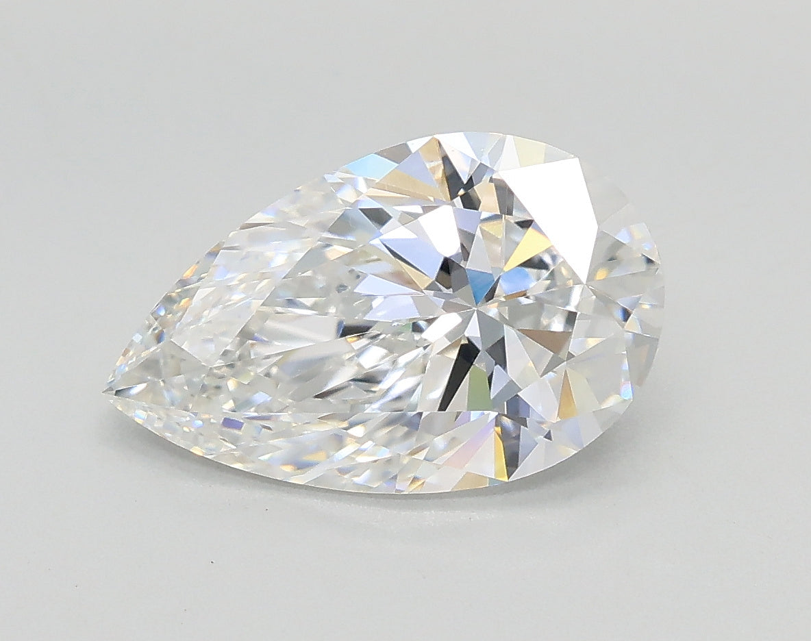 Lab-Grown 1.71 Carat Pear Shape Diamond color D Clarity VVS2, precious stones, engagement diamonds