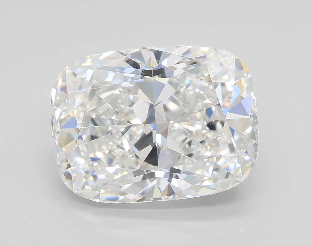 Lab-Grown 2.55 Carat Cushion Modified Brilliant Cut Diamond color D Clarity VVS2, precious stones, engagement diamonds