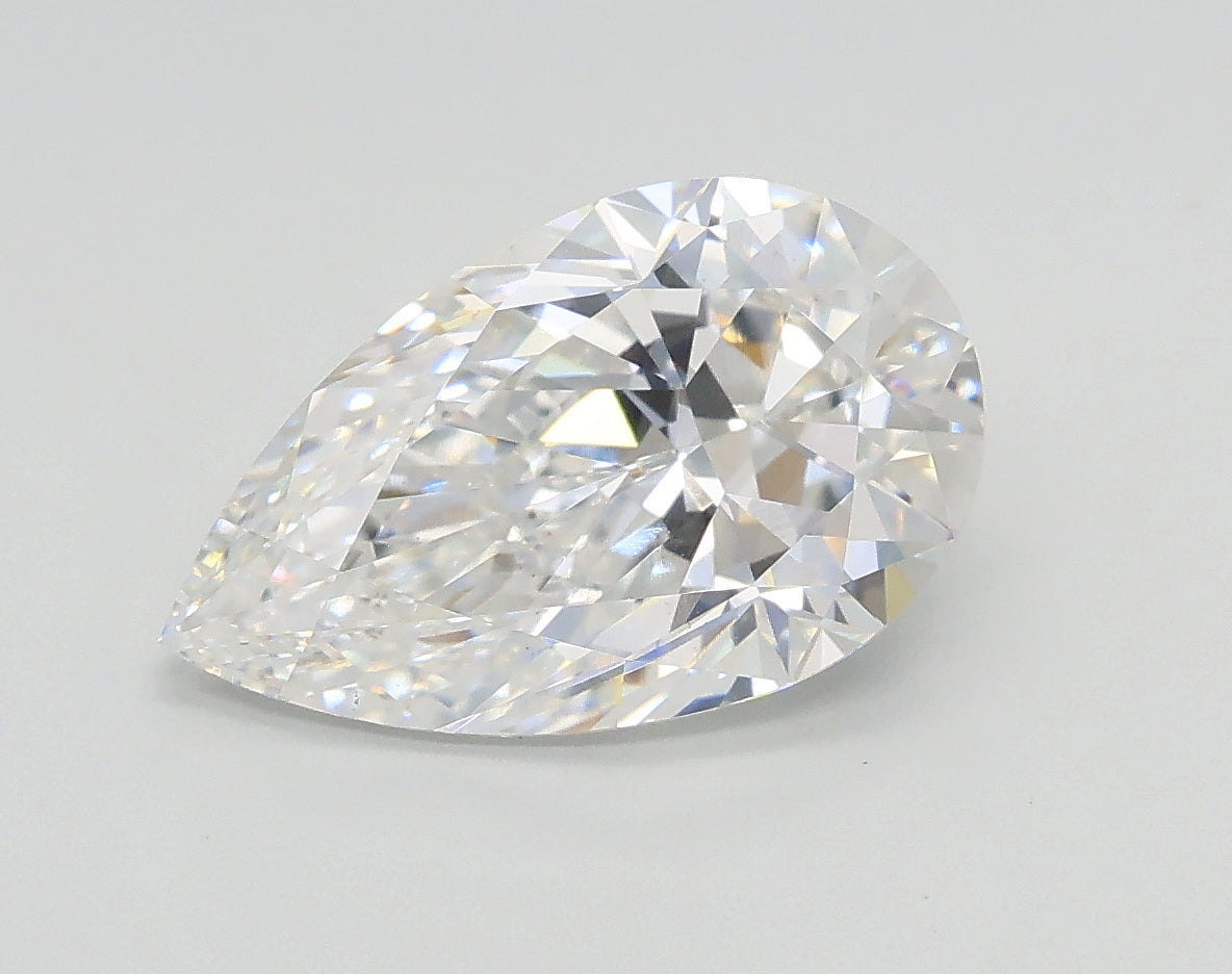 Lab-Grown 2.02 Carat Pear Shape Diamond color E Clarity VS1, precious stones, engagement diamonds
