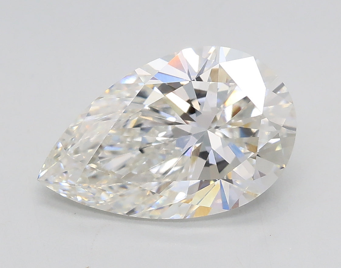 Lab-Grown 2.52 Carat Pear Shape Diamond color E Clarity VVS2, precious stones, engagement diamonds