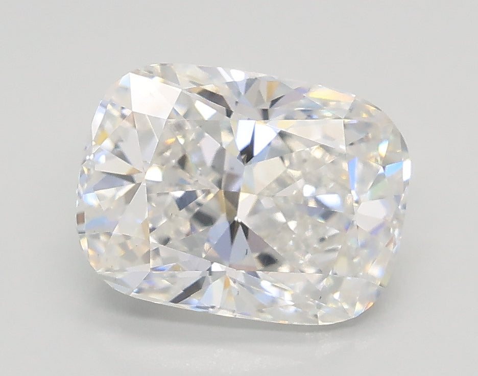 Lab-Grown 2.01 Carat Cushion Modified Brilliant Cut Diamond color D Clarity VS2, precious stones, engagement diamonds