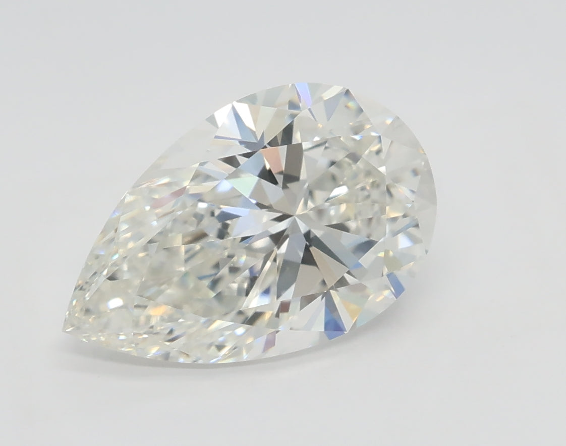 Lab-Grown 2.01 Carat Pear Shape Diamond color F Clarity VVS2, precious stones, engagement diamonds