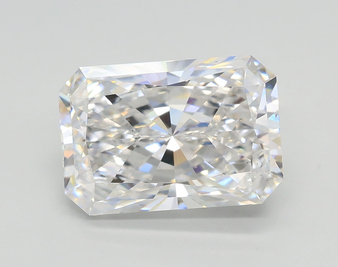 Lab-Grown 4.51 Carat Radiant Cut Diamond color D Clarity VS2, precious stones, engagement diamonds