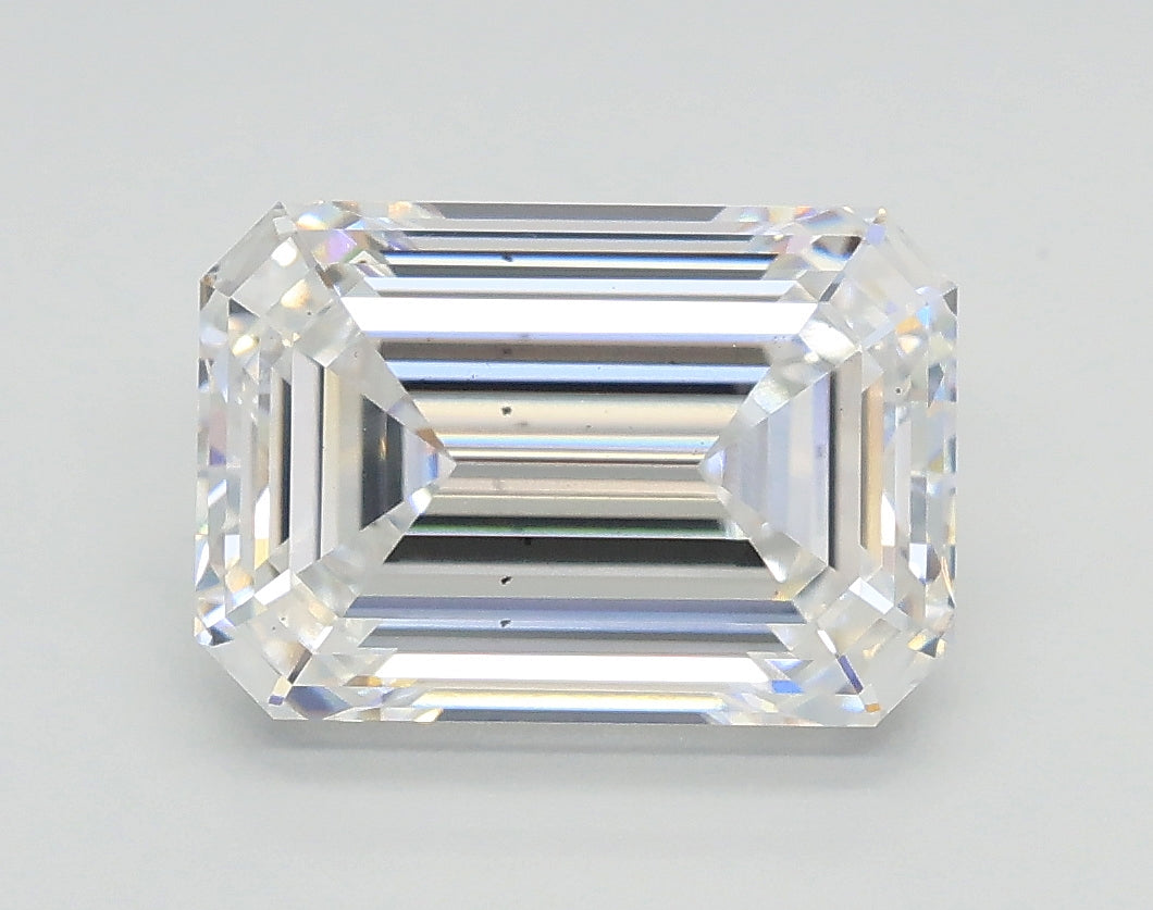 Lab-Grown 2.01 Carat Emerald Cut Diamond color E Clarity VS2, precious stones, engagement diamonds