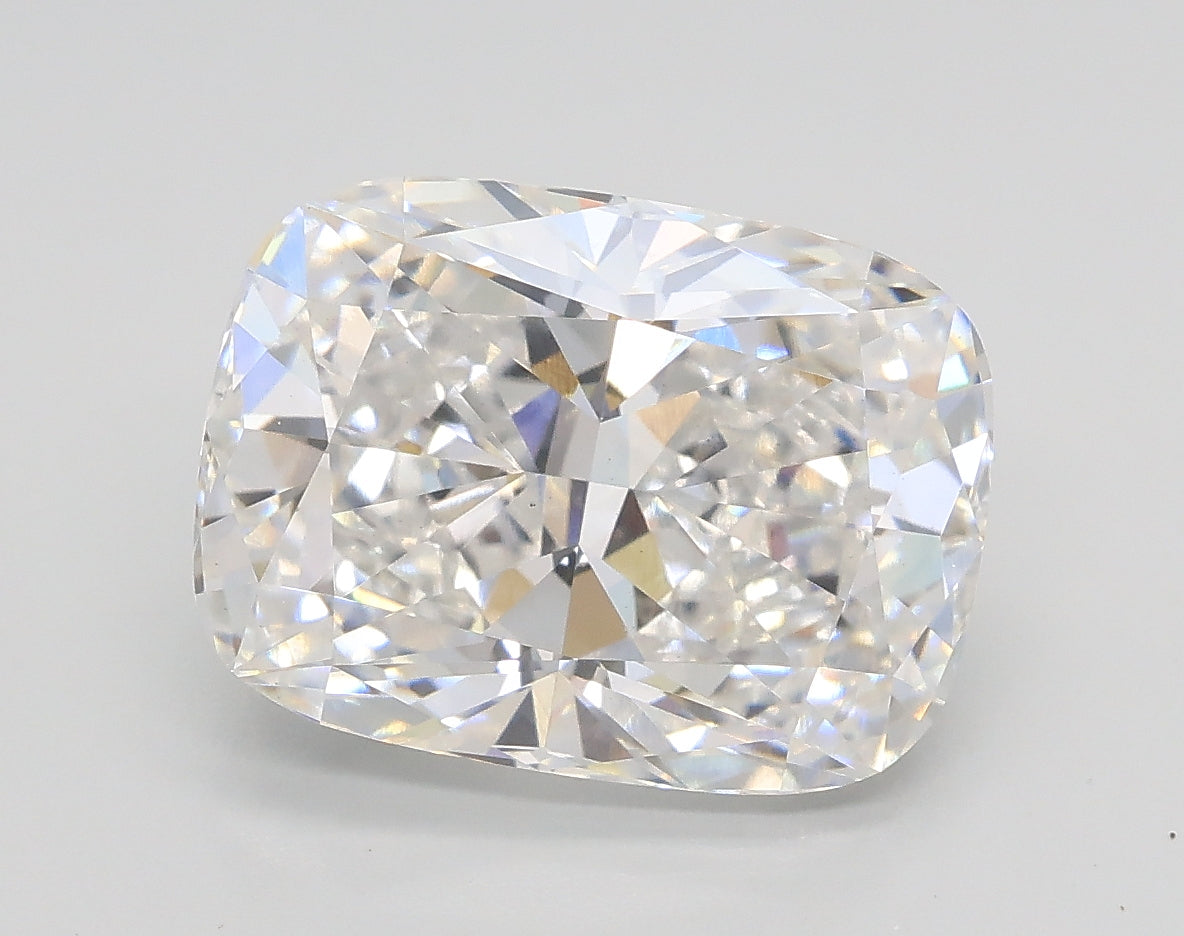 Lab-Grown 3.55 Carat Cushion Modified Brilliant Cut Diamond color E Clarity VS1, precious stones, engagement diamonds