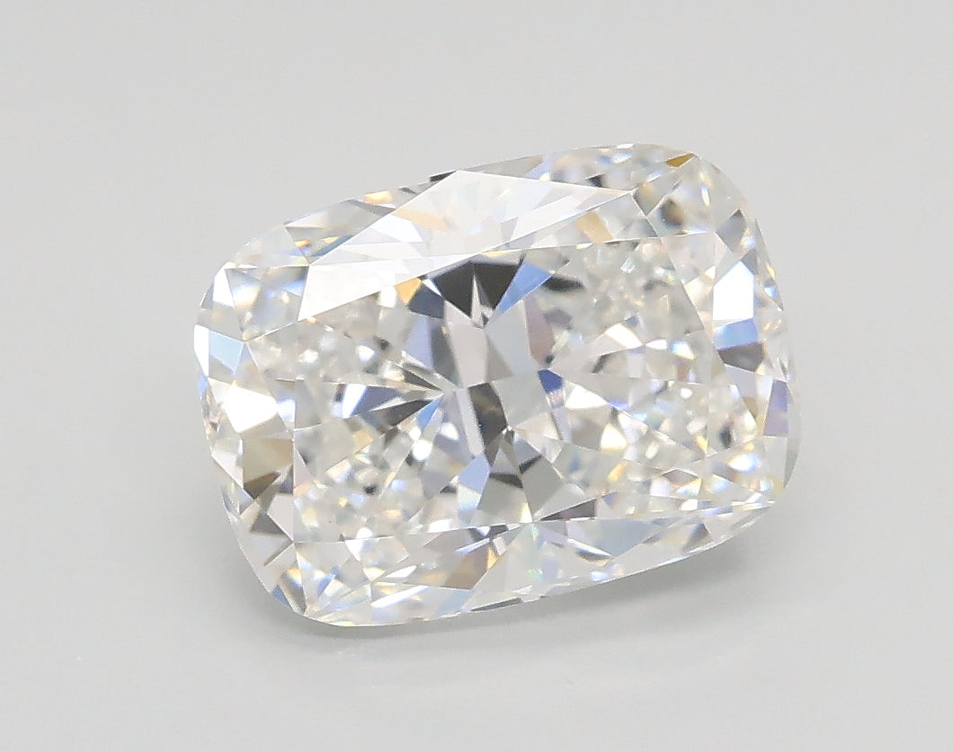 Lab-Grown 2.02 Carat Cushion Modified Brilliant Cut Diamond color E Clarity VVS2, precious stones, engagement diamonds
