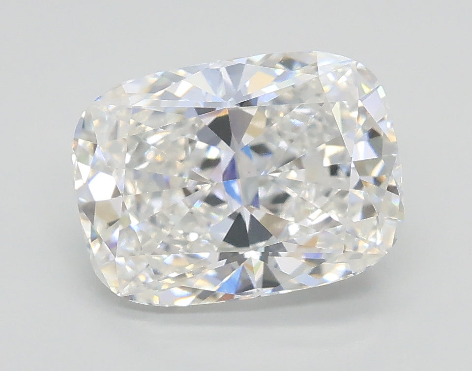 Lab-Grown 2.03 Carat Cushion Modified Brilliant Cut Diamond color E Clarity VVS2, precious stones, engagement diamonds