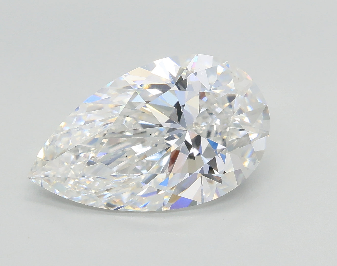 Lab-Grown 3.01 Carat Pear Shape Diamond color E Clarity VS1, precious stones, engagement diamonds