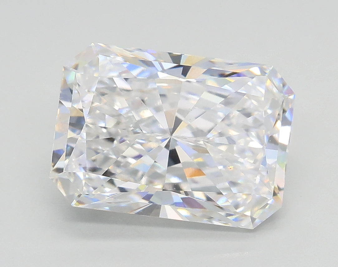 Lab-Grown 3.55 Carat Radiant Cut Diamond color D Clarity VS1, precious stones, engagement diamonds