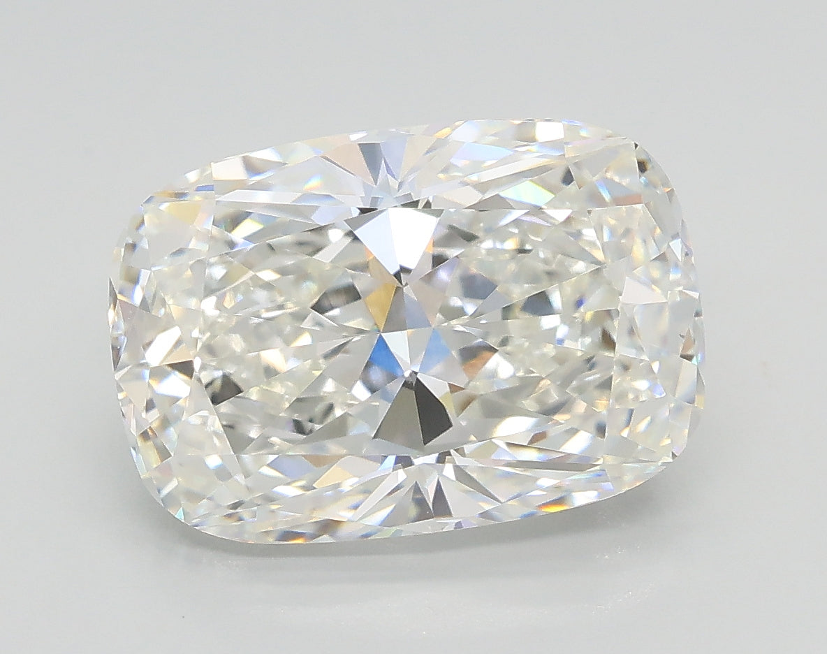 Lab-Grown 3.81 Carat Cushion Modified Brilliant Cut Diamond color F Clarity VVS2, precious stones, engagement diamonds