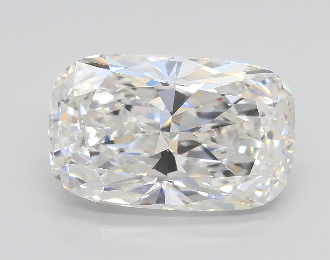 Lab-Grown 2.55 Carat Cushion Modified Brilliant Cut Diamond color E Clarity VVS2, precious stones, engagement diamonds