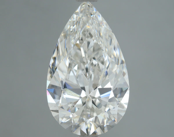 Lab-Grown 3.12 Carat Pear Shape Diamond color G Clarity VS1, precious stones, engagement diamonds