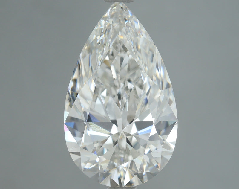 Lab-Grown 3.12 Carat Pear Shape Diamond color G Clarity VS1, precious stones, engagement diamonds