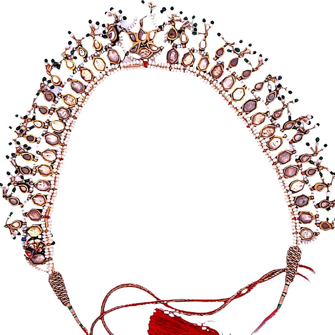 Antique 43.80 Grams Indian 18 Karat Yellow Gold Choker Necklace