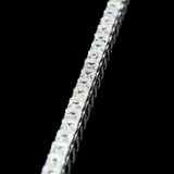 Lab-Grown 7.00 Carat Emerald E-VVS2 Diamond 14K White Gold Tennis Bracelet