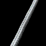 Lab-Grown 5.20 Carat Round E-VS1 Diamond 14K White Gold Tennis Bracelet