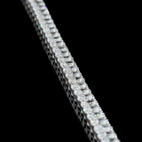 Lab-Grown 5.20 Carat Oval F-VS1 Diamond 14K White Gold Tennis Bracelet