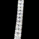 Lab-Grown 6.17 Carat Round F-VS2 Diamond 14K White Gold Tennis Bracelet