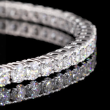 Lab-Grown 3.13 Carat Round E-VS1 Diamond 14K White Gold Tennis Bracelet