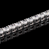 Lab-Grown 5.02 Carat Round F-VS2 Diamond 14K White Gold Tennis Bracelet