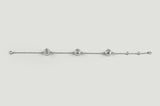 Lab-Grown 3.18 Carat Old European Brilliant D-VS1 Diamond 14K White Gold Station Bracelet