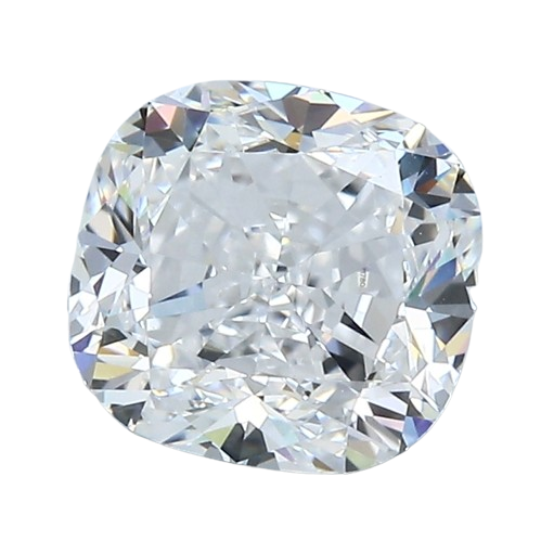 Lab-Grown 2.55 Carat Cushion Modified Brilliant Cut Diamond color D Clarity VVS2, precious stones, engagement diamonds