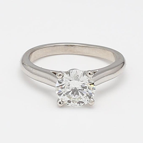 Cartier 1.20 Carat Round Brilliant H VS1 Diamond Platinum Engagement Ring