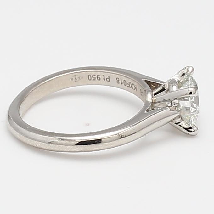 Cartier 1.20 Carat Round Brilliant H VS1 Diamond Platinum Engagement Ring