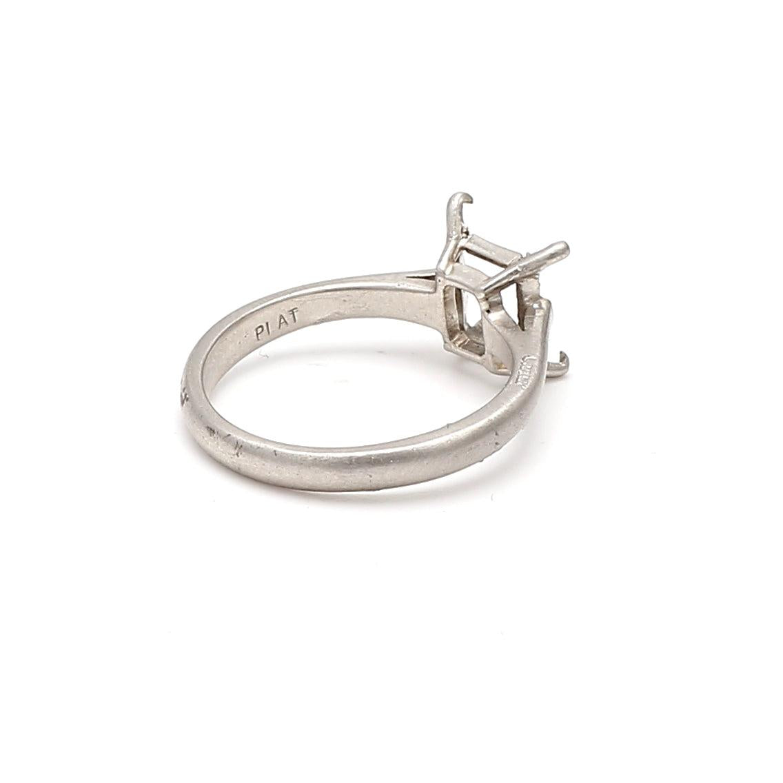 Cartier Vintage 4.70 Grams Size 5.75 Platinum Semi Mount Ring