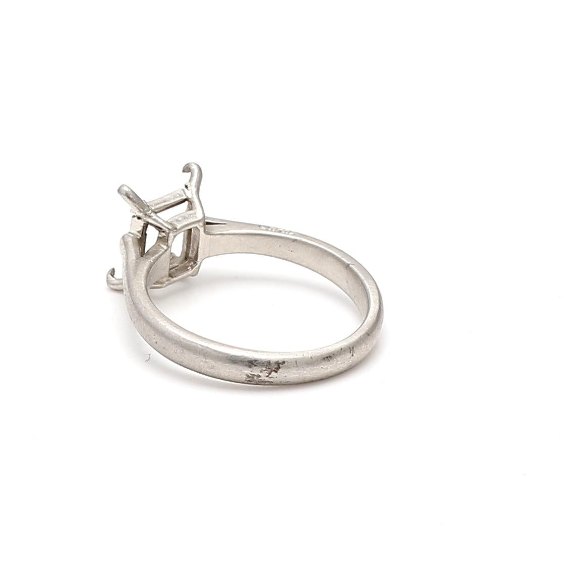 Cartier Vintage 4.70 Grams Size 5.75 Platinum Semi Mount Ring