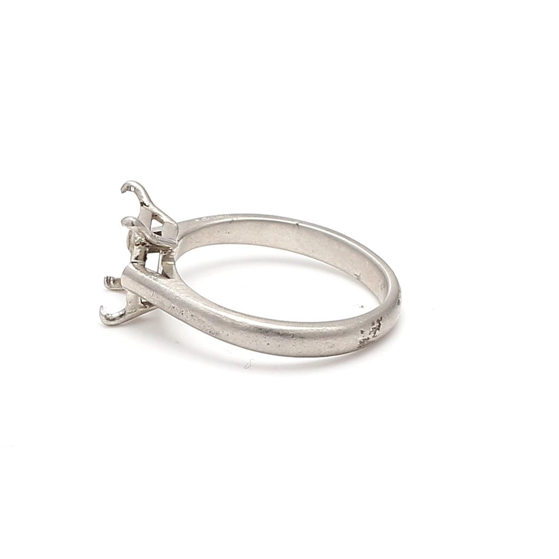 Cartier Vintage 4.70 Grams Size 5.75 Platinum Semi Mount Ring