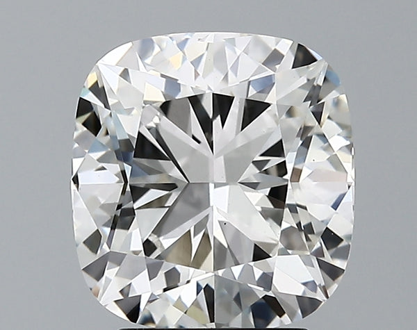 Lab-Grown 2.70 Carat Cushion Modified Brilliant Cut Diamond color H Clarity VS1 With GIA Certificate, precious stones, engagement diamonds