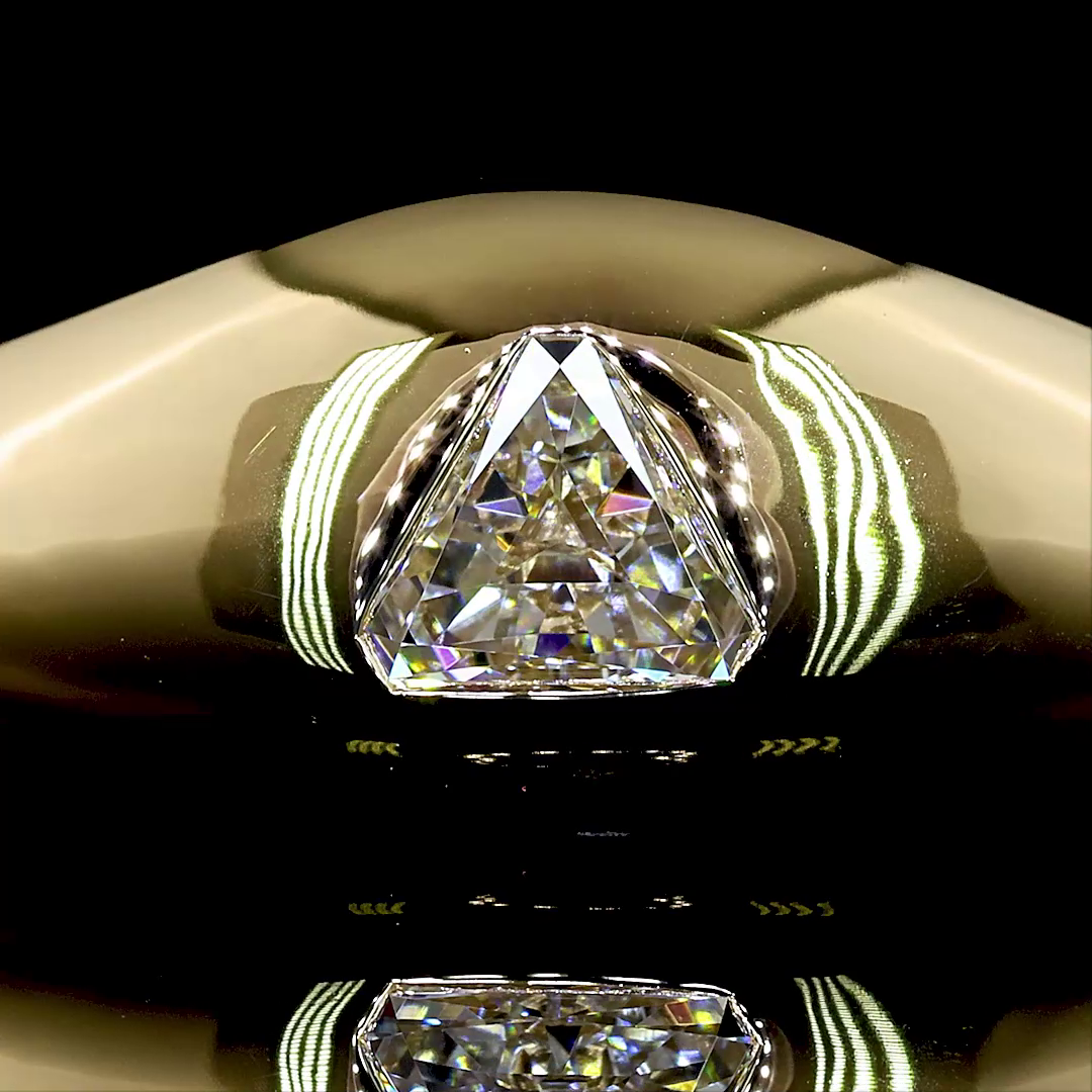 Lab-Grown 3.48 Carat Round E-VS2 Diamond 14K Yellow Gold Special Eternity Band