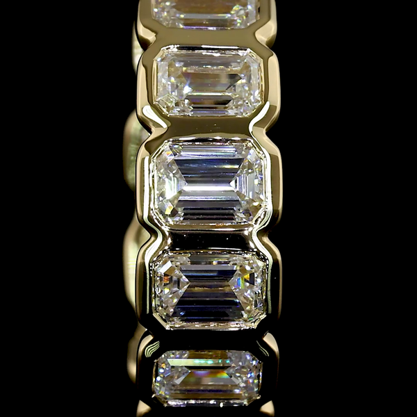 Lab-Grown 1.78 Carat Emerald - Diamond 14K Yellow Gold Huggies Earrings