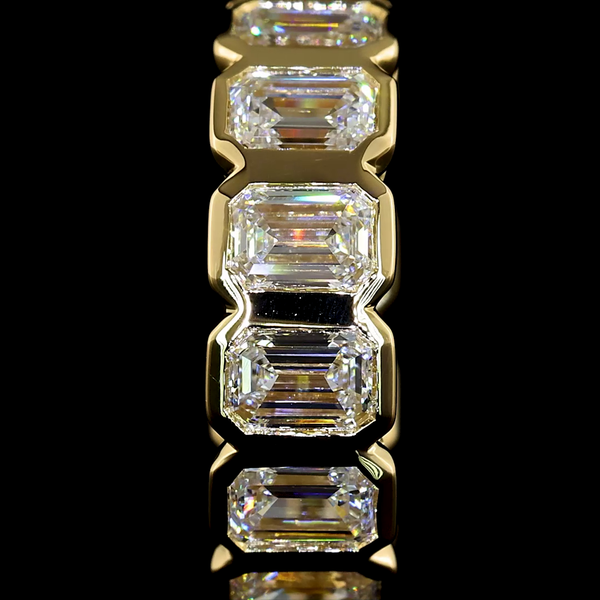 Lab-Grown 1.78 Carat Emerald - Diamond 14K Yellow Gold Huggies Earrings