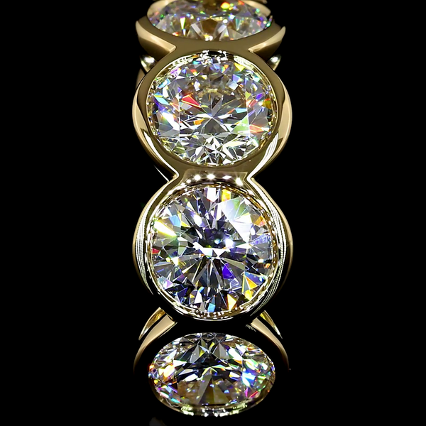 Lab-Grown 1.99 Carat Round E-VS Diamond 14K Yellow Gold Huggies Earrings