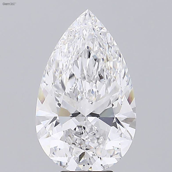 Lab-Grown 7.58 Carat Pear Shape Diamond color F Clarity VS2 With GIA Certificate, precious stones, engagement diamonds