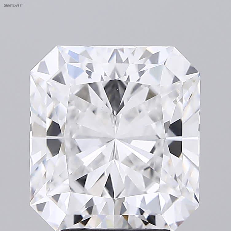 Lab-Grown 4.02 Carat Radiant Cut Diamond color E Clarity VS1 With GIA Certificate, precious stones, engagement diamonds