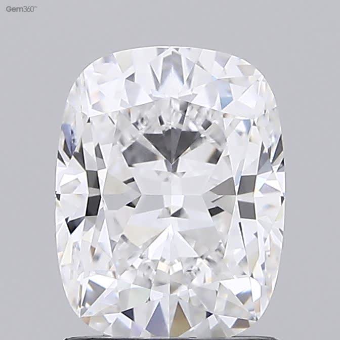 Lab-Grown 1.61 Carat Cushion Modified Brilliant Cut Diamond color D Clarity VVS2 With GIA Certificate, precious stones, engagement diamonds