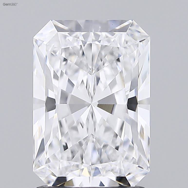 Lab-Grown 1.87 Carat Radiant Cut Diamond color D Clarity VS1 With GIA Certificate, precious stones, engagement diamonds