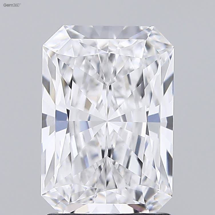 Lab-Grown 1.73 Carat Radiant Cut Diamond color D Clarity VS1 With GIA Certificate, precious stones, engagement diamonds