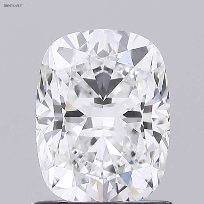 Lab-Grown 1.21 Carat Cushion Modified Brilliant Cut Diamond color D Clarity VVS2 With GIA Certificate, precious stones, engagement diamonds